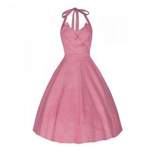 NWT Lindy Bop Myrtle Red Rockabilly Gingham Dress